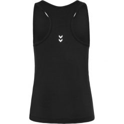 Dziewczęcy tank top Hummel Pulse. Czarne t-shirty i topy dla dziewczynek Hummel, bez wzorów, bez ramiączek. Za 166.50 zł.