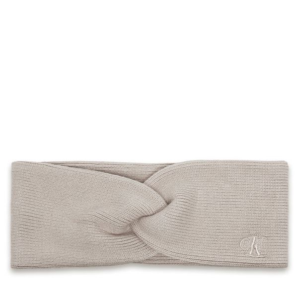 Opaska materiałowa Calvin Klein. Brązowe czapki i kapelusze damskie Calvin Klein, bez wzorów, z materiału. Za 94.99 zł.