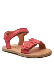 Froddo Sandały Barefoot Flexy Flowers G3150265 M Czerwony. Czerwone sandały dziewczęce Froddo, ze skóry, bez zapięcia. Za 179.99 zł.