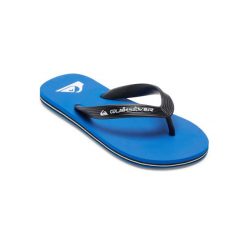 Klapki dla Chłopcy MOLOKAI CORE Niebieski. Niebieskie buty sportowe chłopięce Quiksilver, bez wzorów, z gumy, bez zapięcia. Za 79.99 zł.