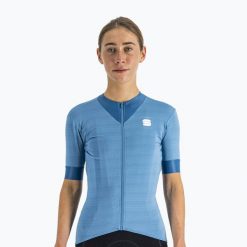 Koszulka rowerowa damska Sportful Kelly. Niebieskie bluzy sportowe damskie SPORTFUL, l, bez wzorów, bez kaptura, rowerowe. W wyprzedaży za 207.10 zł.