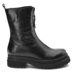 Czarne Botki Simen Damskie Wygodne Ocieplane Buty. Czarne kozaki damskie Simen, z jeansu, bez obcasa. Za 409.00 zł.