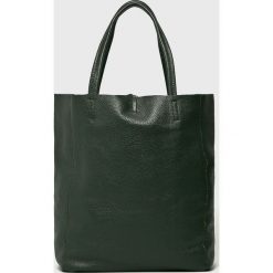 Answear - Torebka BS0001.B. Zielone torby na ramię damskie ANSWEAR, bez wzorów, z materiału, casualowe, duże, bez dodatków. Za 199.90 zł.