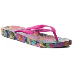 Coqui Japonki Damskie Kaja Jungle Flowers/Fuchsia 40. Różowe klapki damskie Coqui. Za 45.00 zł.