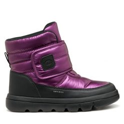 Śniegowce Geox. Fioletowe śniegowce dziewczęce Geox, bez zapięcia. Za 289.99 zł.