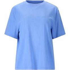 Koszulka damska Athlecia Lexy. Niebieskie koszulki sportowe damskie Athlecia, bez wzorów, bez kołnierzyka, bez ramiączek, na fitness i siłownię. Za 180.50 zł.