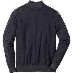 Sweter ze stójką Regular Fit bonprix czarny. Swetry przez głowę męskie marki bonprix. Za 37.99 zł.
