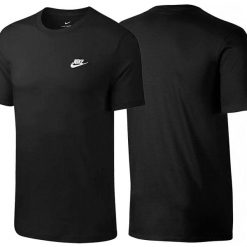 T-shirt męski sportowy Nike M NSW Club 827021-011. Czarne t-shirty męskie Nike, l, bez wzorów, z bawełny, klasyczne, bez kołnierzyka. Za 152.00 zł.