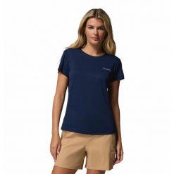 Columbia Koszulka Zero Rules 2131723464. Niebieskie koszulki sportowe damskie Columbia, m, bez wzorów, bez kołnierzyka, bez ramiączek. Za 122.99 zł.