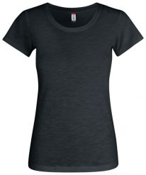 Clique Slub-T Women — Dopasowany T-shirt z bawełny slub – black. Czarne t-shirty damskie CLIQUE, s, bez wzorów, z bawełny, bez kołnierzyka. Za 116.62 zł.