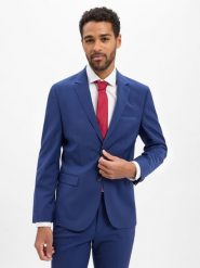 HUGO kurtka modułowa -Arti Mężczyźni Super Slim Fit niebieski, 106. Niebieskie kurtki męskie Hugo, m, bez wzorów, z wełny, eleganckie, bez kaptura. Za 1,449.95 zł.