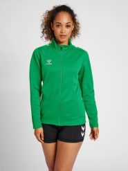 Bluza sportowa damska Hummel half zip Core XK. Zielone bluzy damskie Hummel, xl, bez wzorów, z dresówki, bez kaptura. Za 116.50 zł.