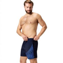 Spodenki szorty męskie kąpielowe Speedo Medley Logo. Niebieskie kąpielówki męskie Speedo, m, bez wzorów, do pływania. Za 184.49 zł.