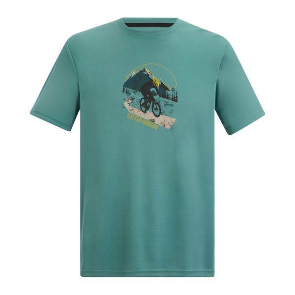 T-shirt Męski Rower Górski Fingal Slogan. Niebieskie t-shirty męskie Regatta, m, bez wzorów, z poliesteru, bez kołnierzyka. Za 75.99 zł.