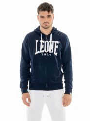 Bluza z bawełna z kaptur na siłownia na czas wolny. Zielone bluzy męskie LEONE 1947 APPAREL, xl, bez wzorów, z bawełny, bez kaptura. Za 303.12 zł.