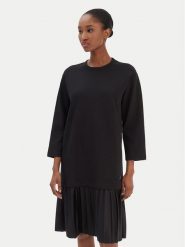 JOOP! Sukienka codzienna Tarika 10007096 Czarny Relaxed Fit. Czarne sukienki damskie JOOP!, na co dzień, bez wzorów, z syntetyku, bez kołnierzyka, bez ramiączek, proste. Za 739.99 zł.