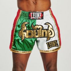 Spodenki treningowe męskie LEONE 1947 Siam Thai. Czerwone krótkie spodenki sportowe męskie LEONE 1947, m, bez wzorów. Za 269.99 zł.