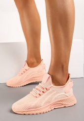 Różowe Sznurowane Buty Sportowe na Grubszej Podeszwie Unamarie. Czerwone obuwie sportowe damskie Born2be, bez wzorów, z jeansu. Za 49.99 zł.