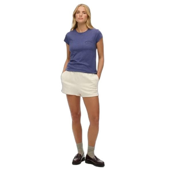 Koszulka damska Superdry Athletic Essential Slub. Niebieskie t-shirty damskie Superdry., s, bez wzorów, eleganckie, bez kołnierzyka. Za 127.60 zł.