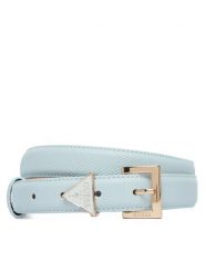 Guess Pasek Damski BW9320 P6125 Niebieski jasny. Niebieskie paski damskie Guess, z aplikacjami, ze skóry. Za 179.99 zł.