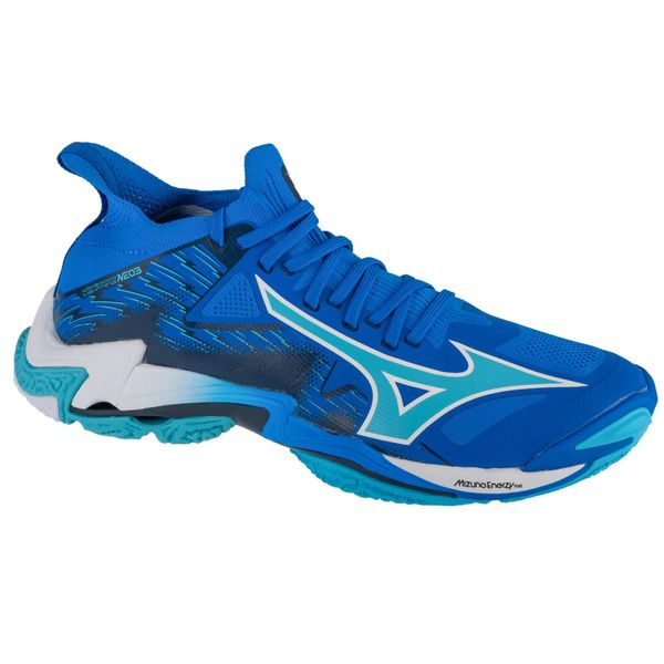 Buty do siatkówki męskie, Wave Lightning Neo III. Białe buty sportowe męskie Mizuno, bez zapięcia, do siatkówki, mizuno wave. Za 765.95 zł.