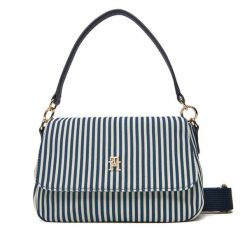 Torebka Tommy Hilfiger. Niebieskie torebki do ręki damskie Tommy Hilfiger, bez wzorów, klasyczne, bez dodatków. Za 259.99 zł.