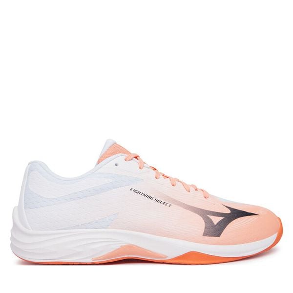 Buty halowe Mizuno. Pomarańczowe buty sportowe męskie Mizuno, bez zapięcia. Za 329.99 zł.