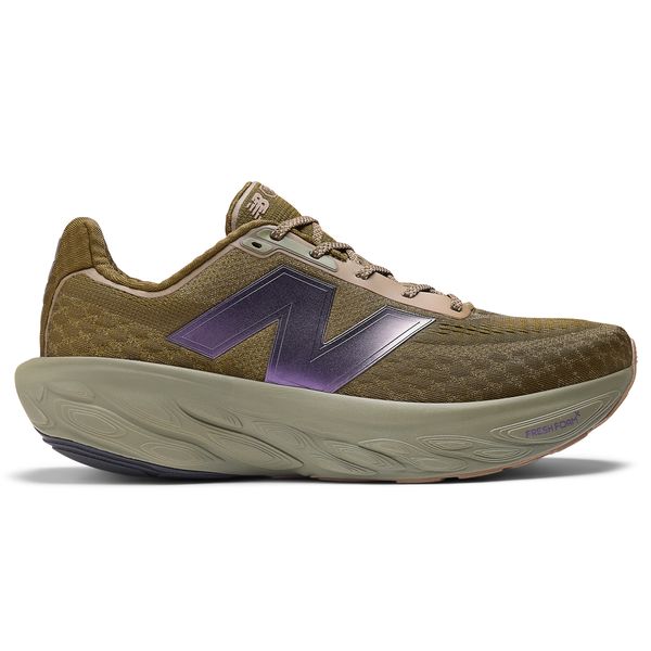 Buty męskie New Balance Fresh Foam 1080 v14 M108014S – zielone. Zielone buty sportowe męskie New Balance, z żakardem, bez zapięcia, do biegania. Za 849.99 zł.