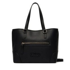 Torebka Guess. Czarne torebki do ręki damskie Guess, z aplikacjami, klasyczne, bez dodatków. Za 324.99 zł.
