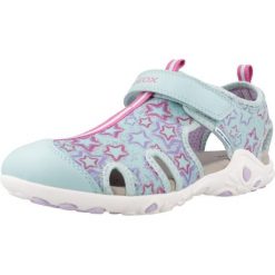 Sandały GEOX J S.WHINBERRY G. C Zielony. Zielone sandały damskie Geox, bez wzorów, z tkaniny, bez obcasa, bez zapięcia. Za 163.99 zł.
