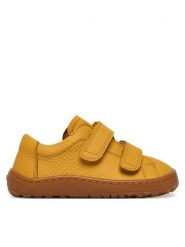 Froddo Półbuty Barefoot Baze G3130284-6 M Żółty. Żółte półbuty chłopięce Froddo, bez wzorów, ze skóry, bez zapięcia. Za 329.99 zł.