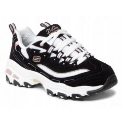 Buty damskie SKECHERS D'LITES 13154-BKRG sneakersy niskie sportowe 36,9. Czarne obuwie sportowe damskie Skechers, bez wzorów, trekkingowe, Skechers Sport. Za 285.00 zł.