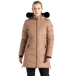 Kurtka Ocieplana Damska Średnia Długość Striking IIII. Brązowe kurtki damskie Dare 2b, s, bez wzorów, z materiału, z kapturem. Za 256.99 zł.
