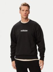 Adidas Bluza Essentials Linear Fleece JM1759 Czarny Regular Fit. Czarne bluzy męskie Adidas, m, bez wzorów, z bawełny, bez kaptura. Za 239.99 zł.