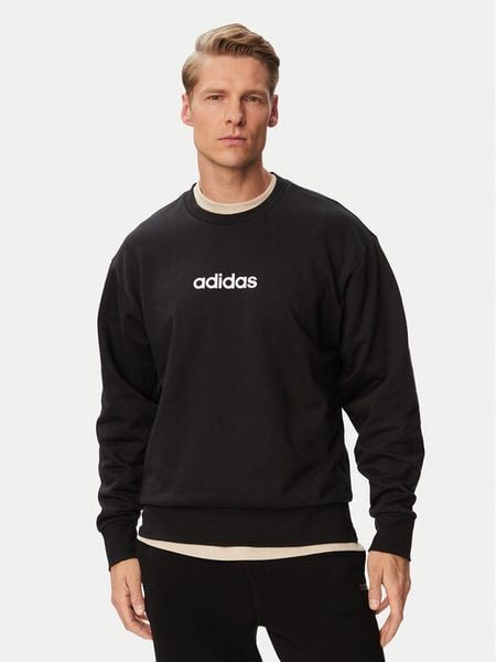 Adidas Bluza Essentials Linear Fleece JM1759 Czarny Regular Fit. Czarne bluzy męskie Adidas, m, bez wzorów, z syntetyku, bez kaptura. Za 176.99 zł.