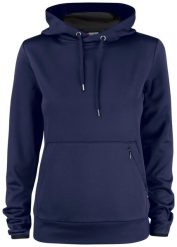 Clique Oakdale Women bluza damska z kapturem z poliestru – dark navy. Niebieskie bluzy damskie CLIQUE, xs, bez wzorów, z materiału, z kapturem. Za 222.26 zł.