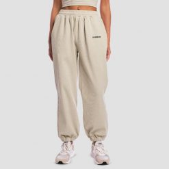Spodnie dresowe damskie oversize z kieszeniami szare Aura. Szare spodnie dresowe damskie GYMBEAM, s, bez wzorów, z bawełny. Za 131.90 zł.