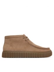 Clarks Półbuty Torhill Hi 26327244 Beżowy. Brązowe półbuty na co dzień męskie Clarks, ze skóry, bez zapięcia. Za 519.99 zł.