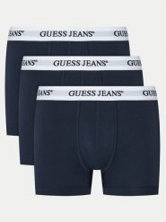 Guess Jeans Komplet bokserek M4BZ45 K6YW1 Granatowy. Niebieskie bokserki męskie Guess Jeans, m, z aplikacjami, z bawełny. Za 149.99 zł.