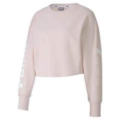 Bluza sportowa damska Puma Rebel Crew Sweat TR. Czerwone bluzy sportowe damskie Puma, xs, bez wzorów, bez kaptura. Za 154.00 zł.
