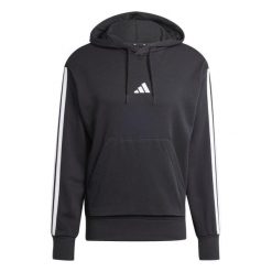 Bluza polarowa ADIDAS M 3S FT HD Czarny. Czarne bluzy damskie Adidas, m, bez wzorów, z materiału, z kapturem, na fitness i siłownię. Za 226.99 zł.