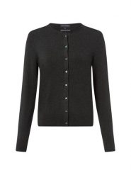 Franco Callegari Kardigan damski z zawartością kaszmiru Kobiety szary marmurkowy, XXL. Szare kardigany damskie Franco Callegari, xxl, bez wzorów, z bawełny. Za 299.95 zł.