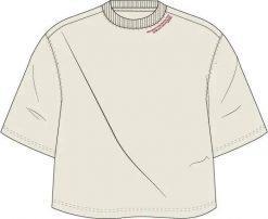 Bjorn_borg JESSIE JAZZ OVERSIZED CROPPED T-SHIRT BIRCH. Białe t-shirty damskie Björn Borg, xs, bez wzorów, bez kołnierzyka. Za 247.00 zł.