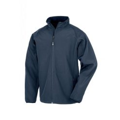 Kurtka z recyklingu Result Softshell. Niebieskie kurtki męskie RESULT, xl, bez wzorów, z materiału, bez kaptura. Za 111.90 zł.