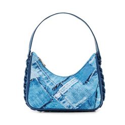 Torebka Desigual. Niebieskie torebki do ręki damskie Desigual, bez wzorów, klasyczne, bez dodatków. Za 219.99 zł.
