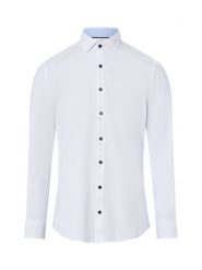 Finshley & Harding Męska koszula biznesowa Mężczyźni Super Slim Fit Bawełna biały jednolity, 42. Białe koszule męskie Finshley & Harding, m, bez wzorów, z bawełny, biznesowe, bez kołnierzyka, bez ramiączek. Za 199.95 zł.