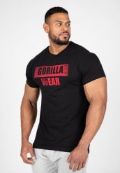 Murray Koszulka - Czarny. Czarne koszulki sportowe męskie GORILLA WEAR, s, bez wzorów, z bawełny, bez kołnierzyka, bez ramiączek, na fitness i siłownię. Za 209.00 zł.