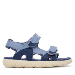 Sandały Timberland. Niebieskie sandały chłopięce Timberland, bez zapięcia. Za 199.99 zł.