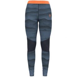 Legginsy termoaktywne damskie Odlo WHISTLER ECO. Niebieskie bielizna termoaktywna damska Odlo, s, bez wzorów, bez ramiączek. W wyprzedaży za 175.00 zł.