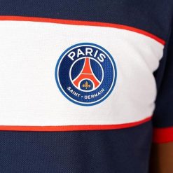 PSG polo męskie. Niebieskie koszulki polo męskie PARIS SAINT GERMAIN, m, bez wzorów, sportowe, bez ramiączek. Za 214.99 zł.
